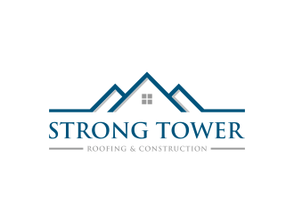 Strong Tower Roofing & Construction logo design by dewipadi