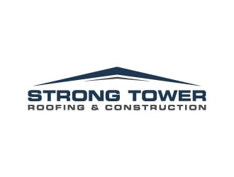 Strong Tower Roofing & Construction logo design by wongndeso
