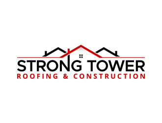 Strong Tower Roofing & Construction logo design by lexipej