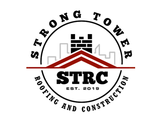 Strong Tower Roofing & Construction logo design by Coolwanz