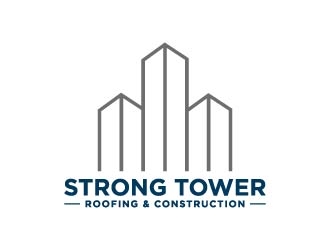 Strong Tower Roofing & Construction logo design by maserik