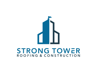 Strong Tower Roofing & Construction logo design by BlessedArt