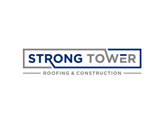 Strong Tower Roofing & Construction logo design by alby