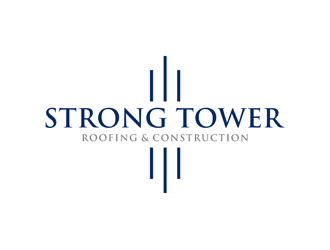 Strong Tower Roofing & Construction logo design by alby