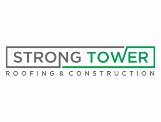 Strong Tower Roofing & Construction logo design by afra_art