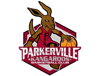 Parkerville Kangaroos Basketball Club logo design by xteel