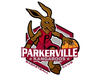 Parkerville Kangaroos Basketball Club logo design by xteel