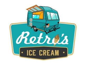 Retros Ice Cream logo design by stayhumble