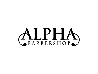 Alpha Barbershop logo design by done