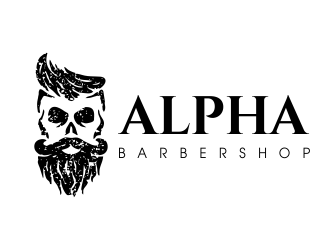 Alpha Barbershop logo design by JessicaLopes