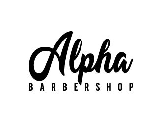 Alpha Barbershop logo design by maserik