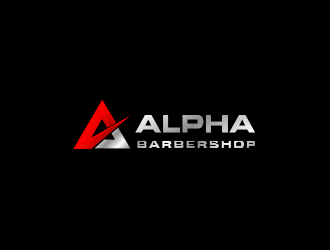 Alpha Barbershop logo design by Greenlight