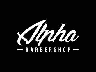 Alpha Barbershop logo design by maserik