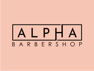 Alpha Barbershop logo design by asyqh