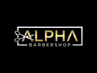 Alpha Barbershop logo design by imagine