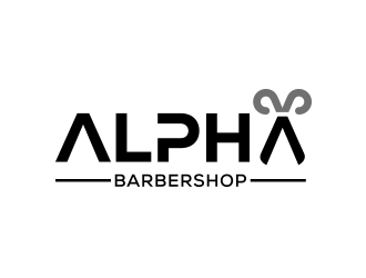 Alpha Barbershop logo design by keylogo