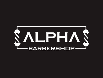 Alpha Barbershop logo design by YONK