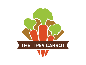 The Tipsy Carrot  logo design by ROSHTEIN