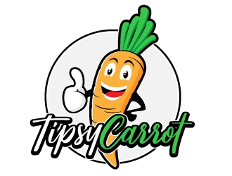 The Tipsy Carrot  logo design by Dakouten