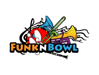Funk n Bowl logo design by jaize
