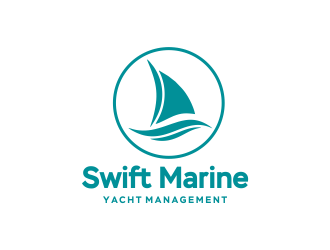 Swift Marine Yacht Management logo design by ROSHTEIN