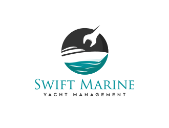 Swift Marine Yacht Management logo design by schiena