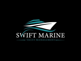 Swift Marine Yacht Management logo design by invento