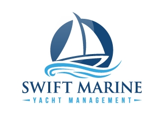 Swift Marine Yacht Management logo design by akilis13