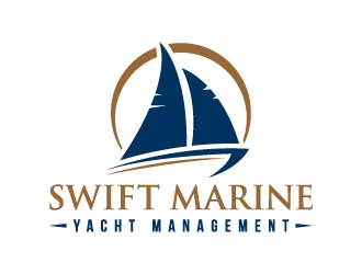 Swift Marine Yacht Management logo design by akilis13