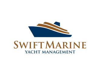 Swift Marine Yacht Management logo design by ubai popi