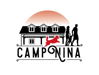 Camp Nina logo design by invento