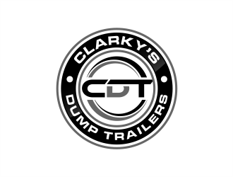 Clarky’s Dump Trailers (CDT) or CDT Rentals  logo design by evdesign