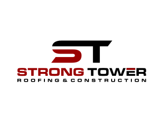 Strong Tower Roofing & Construction logo design by asyqh