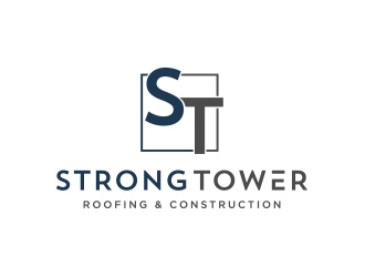 Strong Tower Roofing & Construction logo design by Kejs01