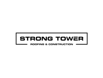 Strong Tower Roofing & Construction logo design by protein