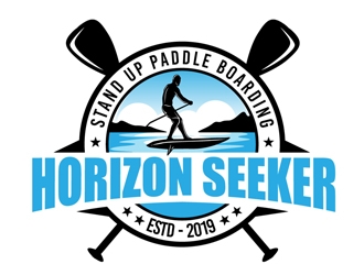 Horizon Seeker Stand Up Paddle Boarding (Horizon Seeker SUP) logo design by DreamLogoDesign