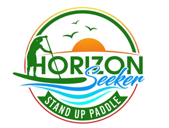 Horizon Seeker Stand Up Paddle Boarding (Horizon Seeker SUP) logo design by DreamLogoDesign