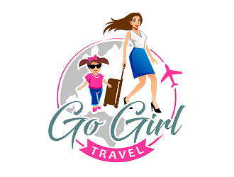 Go Girl Travel logo design by haze