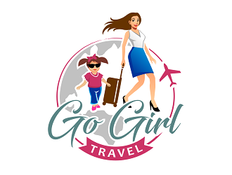Go Girl Travel logo design by haze