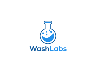 WashLabs logo design by RIANW