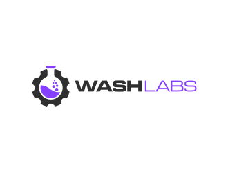 WashLabs logo design by Susanti