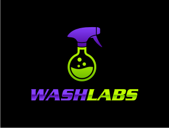 WashLabs logo design by protein