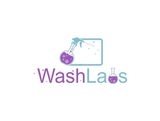 WashLabs logo design by DanizmaArt