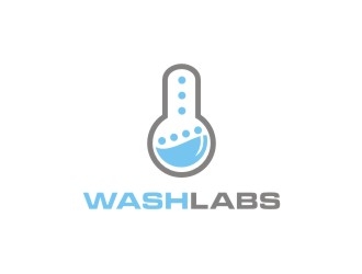 WashLabs logo design by EkoBooM