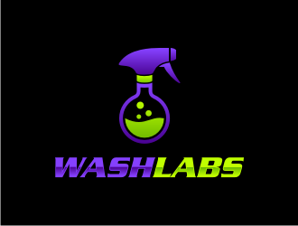 WashLabs logo design by protein