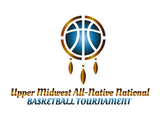 Upper Midwest All-Native National Basketball Tournament logo design by Dawnxisoul393