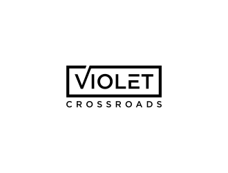 Violet Crossroads logo design by dewipadi