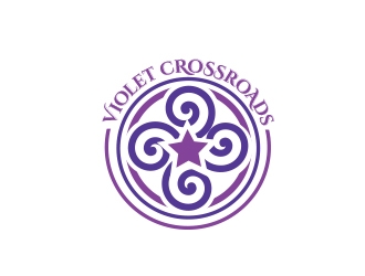 Violet Crossroads logo design by Roma
