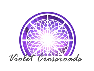 Violet Crossroads logo design by Roma
