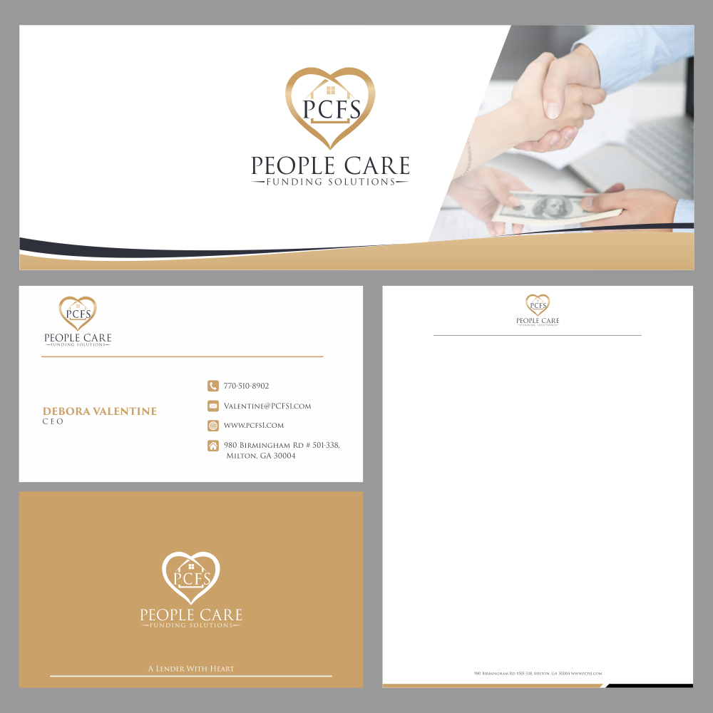 People Care Funding Solutions, LLC DBA PCFS logo design by domerouz